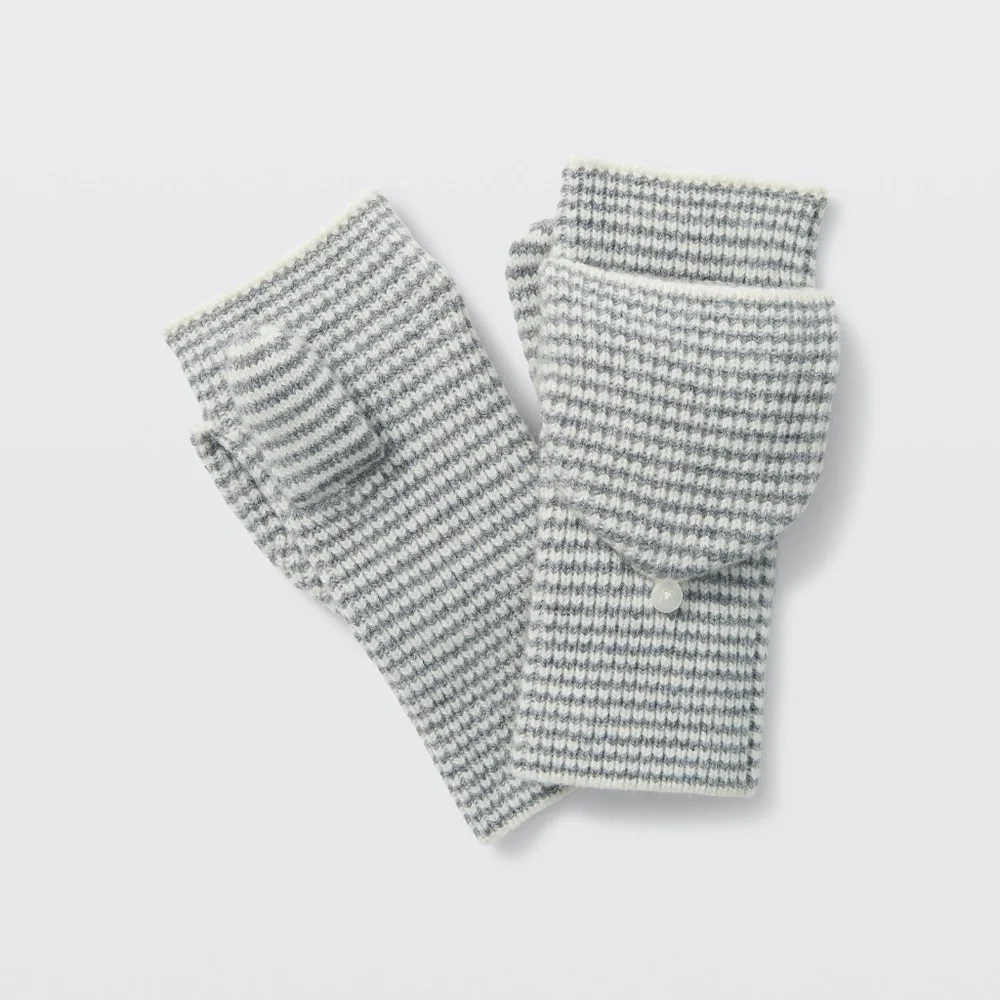 Club Monaco Striped Mittens - Picture 1 of 2